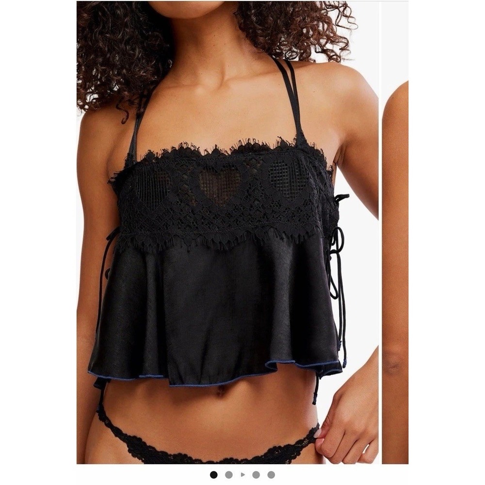 Free People Intimately Black Place Camisole
